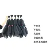 Extensiones de Crochet Africanas para el Cabello Trenza 24 Pulgadas Afro Kinky Marley Braid Banda de Goma Oruga Rasgada a Mano
