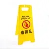 Señal de Advertencia de Seguridad Plegable Wanchi Material de PP Señal de Precaución Piso Resbaladizo Señal de Advertencia para Propiedad de Hotel