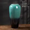 Ornamento de Vaso de Cerâmica Jingdezhen para Sala de Estar Arranjo de Flores Novo Estilo Chinês Vaso Decorativo Retro de Cerâmica Recipiente Hidropônico Vaso de Flores