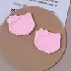Estilo Japonés Lindo Dibujo Animado Peluche Lazo Kt Gato Parche Flocado Pasador Accesorio para el Cabello Accesorios para Joyería DIY Venta al por Mayor para Mujeres