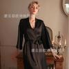Ou Shilin Encantador Encaje Estilo Transparente con Varillas Push-Up Sin Espalda Vestido Slip Sexy para Estar en Casa Set S002