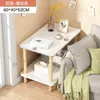 Mesa Pequeña, Mesa Lateral para Sofá, Mesa de Café Pequeña para el Hogar en la Sala de Estar, Mesita de Noche para el Dormitorio, Estante de Almacenamiento, Mesa Cuadrada Pequeña Simple para Casa de Alquiler