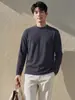 2026 Nova Blusa de Moletom Masculina Roupas de Outono Masculina Solta Cor Sólida Top Jovem Outono Camada Interna Quente Top