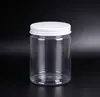Atacado Spot Tampa de Alumínio Tampa de Cristal Garrafa Plástica de Boca Larga para Pet Embalagem de Frutas Secas Molho de Pimenta Pote Transparente Selado