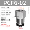 Accesorios de Tubería de Aire de Conexión Rápida Zhuoji con Rosca Interna Conectores Rectos Pcf6-01/8-02/10-03