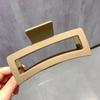 Celebridad de internet horquilla simple esmerilada femenina parte trasera de la cabeza pinza grande para el cabello horquilla Corea del Sur pinza tiburón para el cabello recogido adorno para el cabello
