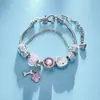 Pulseira Panjia Rosa Pulseira Gato KT Pulseira Desenho Animado Transfronteiriça Fofa Pando Hello Kitty Puxar Fábrica de Joias Atacado