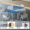 Escritorio de Aula para Aprendizaje Estudiantil Combinación Mesa para Actividades Grupales Estudiantiles Escritorio Combinado Trapezoidal Aula de Capacitación Inteligente