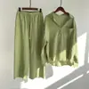 2026 Transfronterizo Amazon Conjunto de Camisa de Algodón y Lino Retro Talla Grande Pantalones Largos Sueltos de Cintura Alta Conjunto de Dos Piezas para Mujer