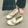 Zapatos de tacón alto con plataforma para mujer, estilo retro francés a la moda, nuevos para 2026, estilo primavera y otoño, para mujeres menudas, para combinar con vestidos, zapatos Mary Jane de moda