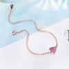 Pulsera para mujer estilo coreano pequeña fresca diamante pulsera de amor lindo en forma de corazón joyería de mano pulsera al por mayor para mujer