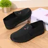 Sapatos Casuais Masculinos de Primavera e Outono, Slip-On Confortáveis Sapatos de Tecido Old Beijing, Sapatos Masculinos, Sapatos de Pai, Sapatos de Solado Macio para Pessoas de Meia-Idade e Idosos