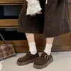 Zapatos Solef, estilo slip-on, perfectos para mujeres petite, con suela de plataforma, diseño casual, versátiles para otoño e invierno, zapatos de vestir sencillos estilo coreano 2026, nueva colección