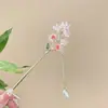Pasador de Flor de Lirio del Valle para Mujer, Pasador de Alto Nivel Nuevo Estilo Chino, Pasador de Estilo Antiguo, Tocado Xiuhe, Joyería de Pasador de Pasos Oscilantes