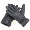Guantes de Cuero para Hombre con Patrón de Ciervo, Forro de Felpa, Engrosados para Ciclismo, Compatibles con Pantalla Táctil, Guantes Térmicos para Hombre, Al Por Mayor, En Stock