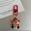 Chaveiro Festivo Deus da Riqueza das Oito Direções Pingente de Riqueza Fofo Acessórios Criativos para Mochila Escolar Pingente de Presente para Casal Melhor Amigo
