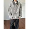 Chaqueta de Nuevo Estilo Otoño/Invierno, Estilo Casual de Gama Alta para Hombres y Mujeres, Solapa, Artículo de Moda, Fresca, Patchwork, Ligeramente Holgada, Atractiva