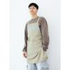 Delantal de lona estilo coreano para el hogar, cocina, para hombre, tienda de té con leche, supermercado, tienda de mascotas, tienda de hot pot, ropa de trabajo para mujer, logo estampado