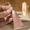 Borla Pequeña de 8 cm Flecos Material Hecho a Mano para DIY Estilo Antiguo Bolsita de Aromas Abanico Pasador Marcapáginas Colgante para Ropa Decoración de Borla