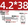 Tornillos Autoperforantes Hexagonales Externos de Acero Inoxidable 410 con Arandela y Adhesivo, Tornillos Autoperforantes