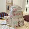 Mochila Coreana Ins Nueva de Aspecto Elegante, Fresca y Dulce para Estudiantes de Secundaria y Preparatoria, Multicompartimentos, Ligera, Gran Capacidad