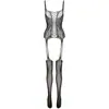 Lencería Sexy Danai con Entrepierna Abierta, No Necesita Quitarse, Conjunto Sedoso sin Tirantes, Body Hueco para Mujer 2117