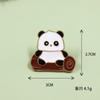 Broche Panda Oferta Insignia de Panda Lindo Pin de Bambú Animal Estilo Chino Broche Dulce Grande