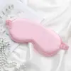 Máscara de Dormir para Olhos de Seda Sintética Dupla Face Bloqueadora de Luz Elástico Ajustável Viagem Cor Sólida Respirável Máscara de Proteção para Olhos Beleza Capa para Olhos de Soneca