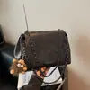 Bolsa Tote Transversal Versátil para o Dia a Dia com Textura de Moda de Nicho Retrô de Grande Capacidade para Ombro Único ou Axila Nova Coleção Outono/Inverno 2025