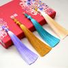 15cm cloisonne borla estilo antigo hanfu marcador pequeno pingente marcador U disco borla chaveiro cordão borla borla