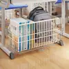 Cesta colgante de gran capacidad debajo del escritorio del aula, estante de almacenamiento sin taladro para mochilas y libros de estudiantes