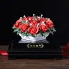 Cerámica hecha a mano con arcilla de porcelana, adornos de manualidades de flores de porcelana, alta gama, para enviar a amigos, mayores, líderes, regalos de cumpleaños, regalos de inauguración, regalos de cumpleaños