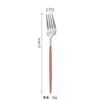 Vajilla de Acero Inoxidable Transfronteriza Cuchillo para Bistec y Tenedor Cuchara y Tenedor para Postre Cuchara para Hielo de Mango Largo Vajilla Occidental Portuguesa Juego de Cuchillo, Tenedor y Cuchara