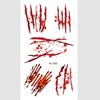 Calcomanías de Tatuaje de Halloween Calcomanías de Cicatriz de Herida Quirúrgica Aterradoras Calcomanías de Cicatriz Temporales Calcomanías de Tatuaje