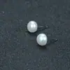 Brincos de Pérola de Água Doce Naturais Joias Agulha de Prata S925 Piercing na Orelha Simples Leve Luxo Estilo Nicho Brincos Versáteis