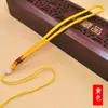 Juguete de Cuerda con Asa Tejida a Mano Lanyard para Cintura Cuerda de Hilo de Colores Accesorios de Cuerda para Asa DIY Perla Redonda Blanca Jade Cuerda Redonda
