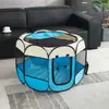 Jaula octagonal para mascotas jaula plegable para perros tienda de campaña para mascotas de tela Oxford impermeable desmontable y lavable resistente a los arañazos sala de parto para perros gatos