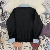 Sudadera Falsa de Dos Piezas Pulóver Sin Marca Tendencia Harajuku Moda Japonesa Versátil Tendencia Americana Cleanfit