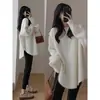 Suéter Rojo Año Zodiacal para Mujer, Holgado, Nuevo Estilo Perezoso de Otoño e Invierno, Camiseta de Punto Base con Top Interior