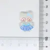 Vestido de Dibujos Animados Transparente Accesorios de Resina de Gato Kt Pegamento de Crema Creativo Clips para el Cabello Hechos a Mano Hebillas para Zapatos Decoraciones para Funda de Teléfono