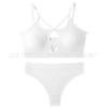 Ropa interior deportiva de algodón con contraste de color para mujer, conjunto de sujetador sexy sin aros, chaleco base para mujer, comercio exterior transfronterizo