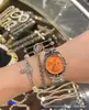 Reloj Vivian Nuevo Estilo Esfera Rosa Emperatriz Reloj para Mujer Reloj Azul Hielo Triturado Morado Fruta del Dragón Blanco Luz de Luna Reloj de Pulsera