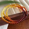 Conjunto de Pulseira e Colar de Âmbar Arco-Íris Natural Multi-Círculos Estilo Melard Retrô Estilo Chinês 4m