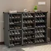 Zapatero Sencillo Hogar Puerta Gran Capacidad Económico Dormitorio Dormitorio Bonito a Prueba de Polvo Zapatos Zapatero Artefacto de Almacenamiento