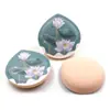 Esponja de Malvavisco Forma de Gota de Agua Flor de Loto Serie Caliente de Verano Estilo Personalizado No Absorbe el Maquillaje Suave Rebota en Segundos