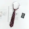 Gravata Jk, Camisa de Uniforme Estilo Japonês, Uniforme Escolar Xadrez para Homens, Estilo Preguiçoso Sem Gravata, Saia Xadrez Original, Mesmo Estilo do Estilo Academia para Meninas