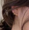 Brincos de pérola fria design de nicho de luxo leve brincos retrô franceses de alta qualidade brincos elegantes versáteis femininos moda