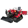 Motocultivador rotatorio pequeño multifuncional, nuevo modelo agrícola de tracción en las cuatro ruedas, micro-rotocultivador de orugas para montar, máquina para remover tierra para el hogar