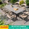 Mesa y silla de exterior para ocio, mesa y silla de terraza, mesa y silla de exterior para patio, jardín, mesa y silla de exterior, mesa de té y cafetería, conjunto de tres piezas