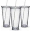 Caneca de Plástico com Canudo de Camada Dupla, Tinta de Borracha Fosca, Bom para Venda na Amazon, 1000ml/32OZ